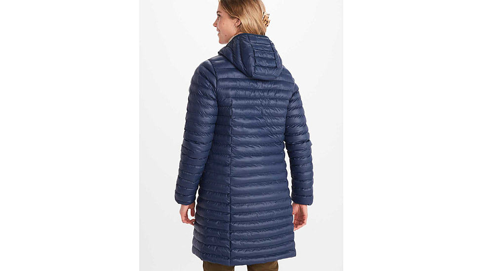 Marmot Echo Featherless Long Jacket - Womens, Arctic Navy Shiny, Extra SmallMediumaLargeLarge, M15871-20952-XS