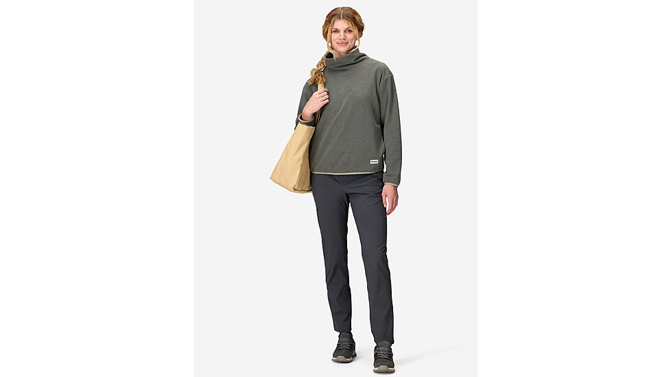 Marmot Felton Fleece Cowl Neck - Womens, Shale Grey Heather, Large, 195115370541