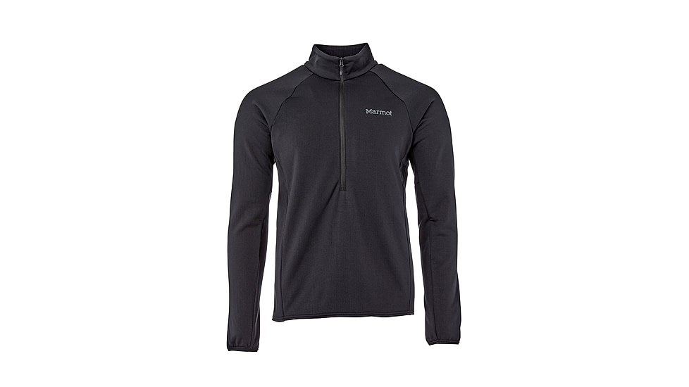 Marmot Leconte Fleece 1/2 Zip - Mens, Black, Small, M15381-001-S