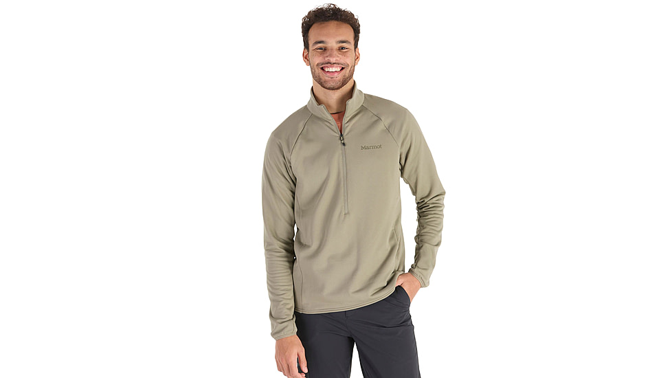 Marmot Leconte Fleece 1/2 Zip - Mens, Vetiver, Large, M15381-21543-L