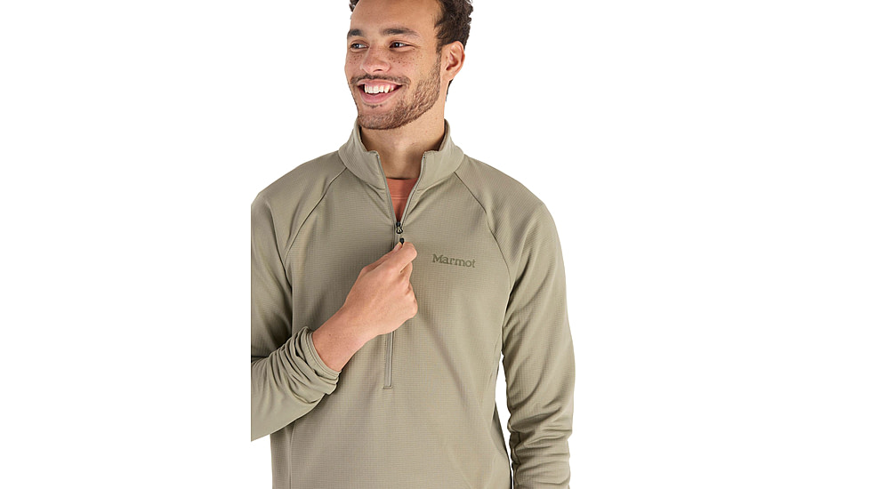 Marmot Leconte Fleece 1/2 Zip - Mens, Vetiver, Large, M15381-21543-L