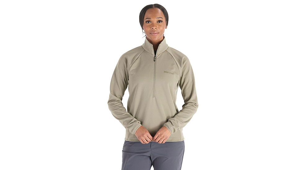 Marmot Leconte Fleece 1/2 Zip - Womens, Vetiver, Extra Small, M15391-21543-XS