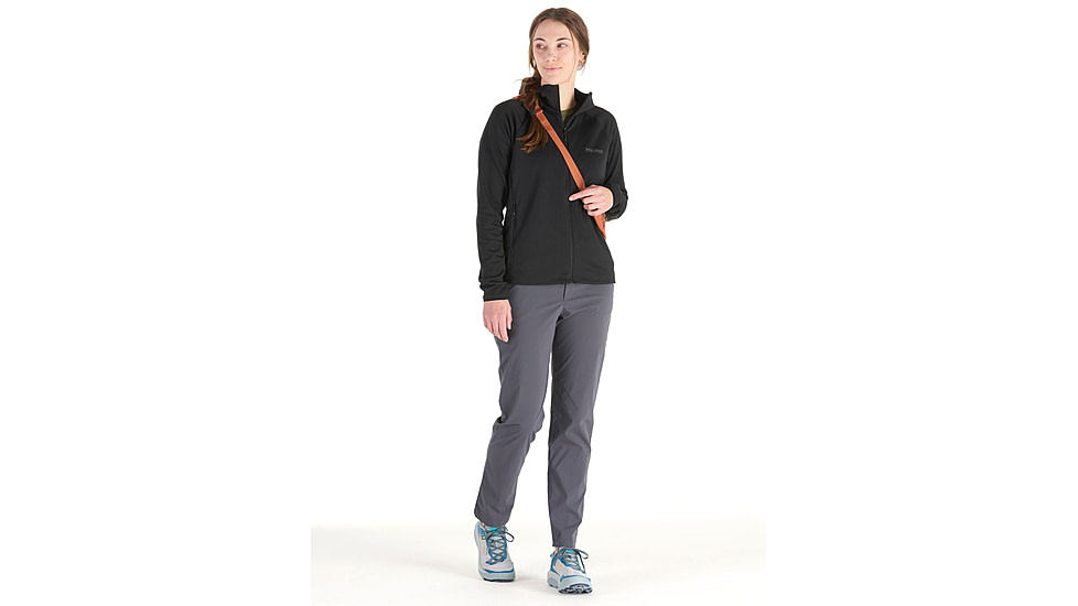 Marmot Leconte Fleece Hoody - Womens, Black, Small, M15393-001-S