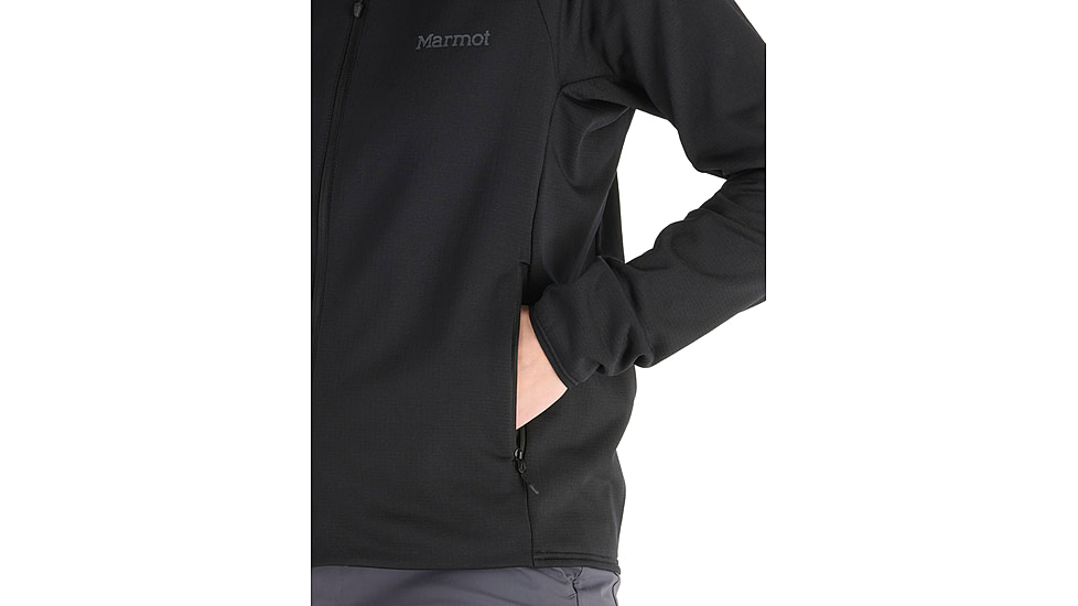 Marmot Leconte Fleece Hoody - Womens, Black, Small, M15393-001-S