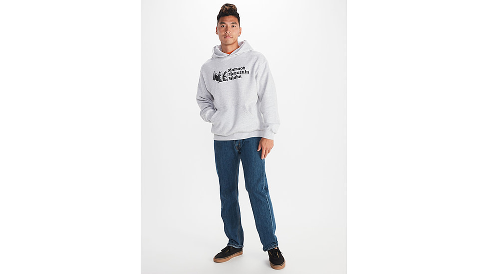 Marmot MMW Hoody - Mens, Light Grey Heather, Extra Large, M15594-8626-XL