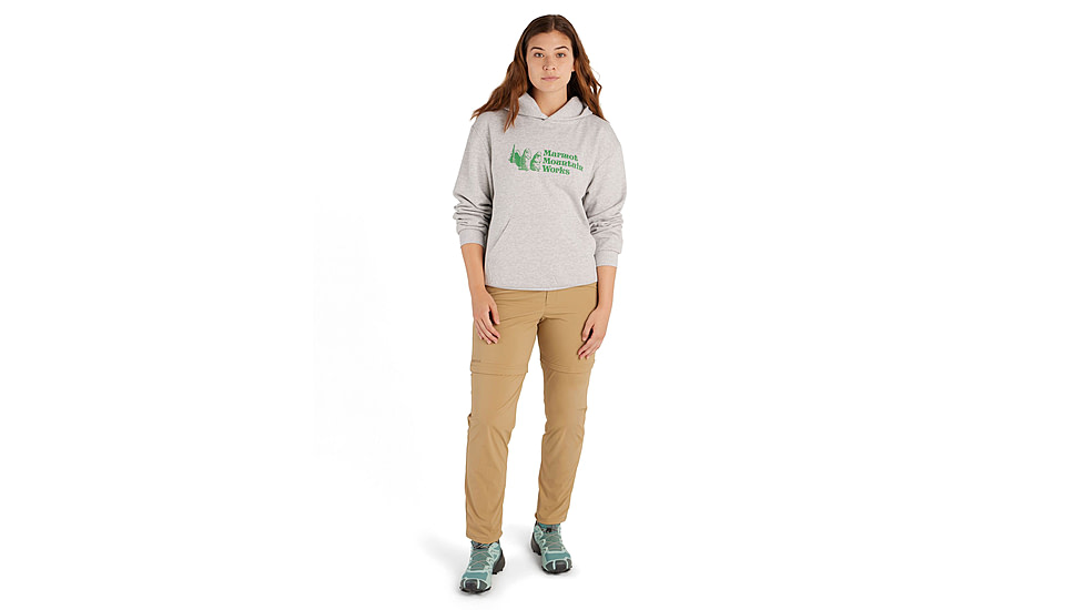 Marmot MMW Hoody - Womens, Light Grey Heather, Large, M15595-8626-L