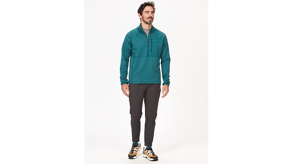 Marmot Olden Polartec 1/2 Zip - Mens, Dark Jungle, Small, M13183-22261-S