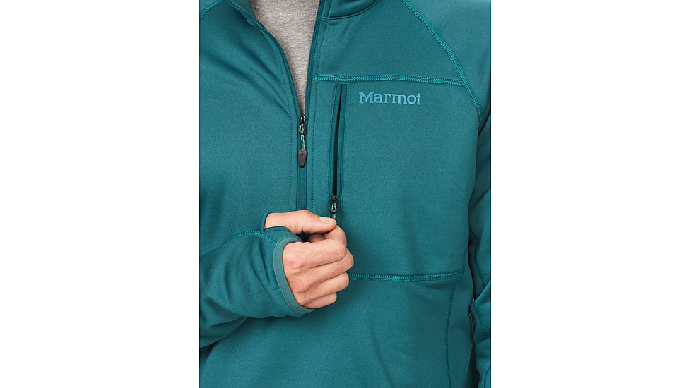 Marmot Olden Polartec 1/2 Zip - Mens, Dark Jungle, Small, M13183-22261-S