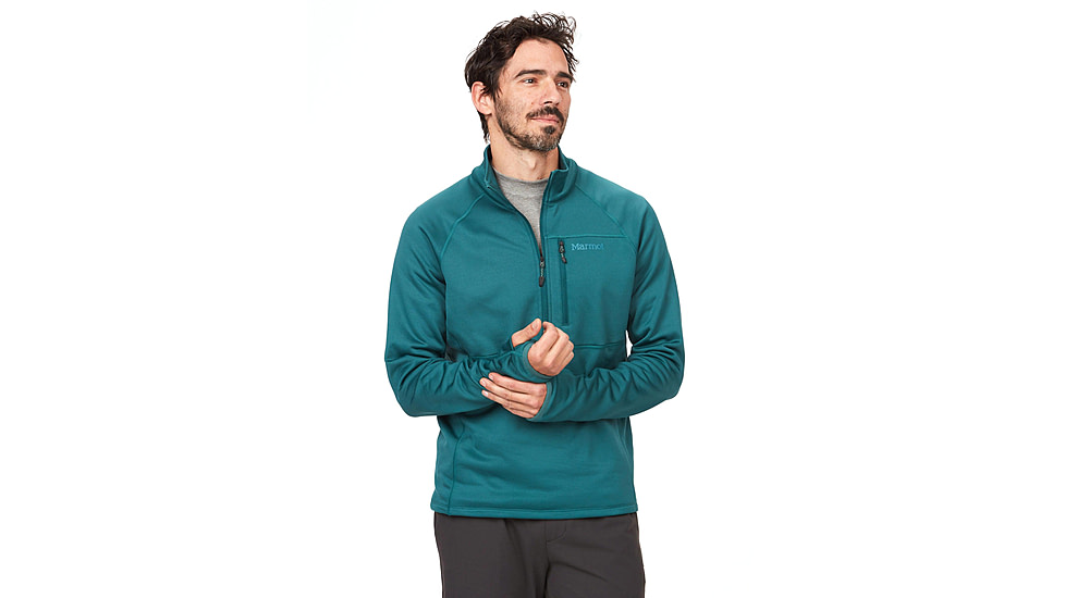 Marmot Olden Polartec 1/2 Zip - Mens, Dark Jungle, Small, M13183-22261-S