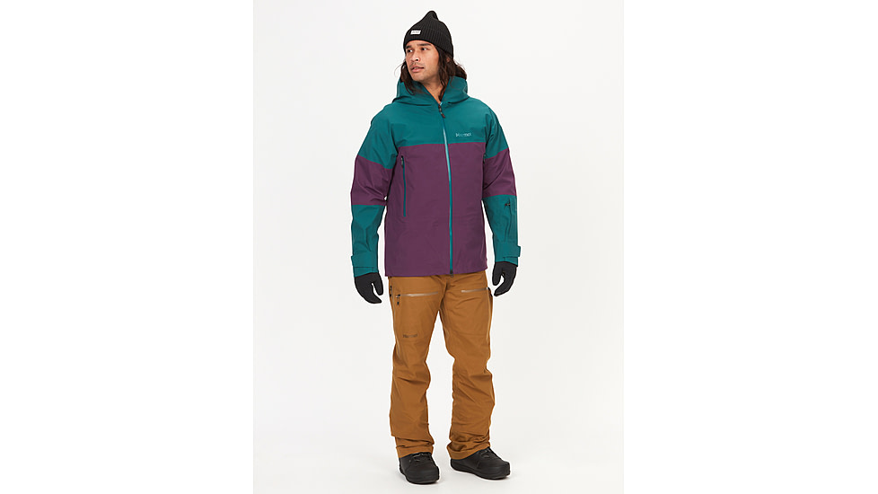 Marmot Orion GORE-TEX Jacket - Mens, Dark Jungle/Purple Fig, Small, M13113-22482-S
