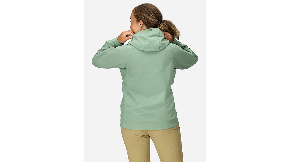 Marmot Pinnacle DriClme Hoody - Womens, Agate Green, XS, M15395-24373XS