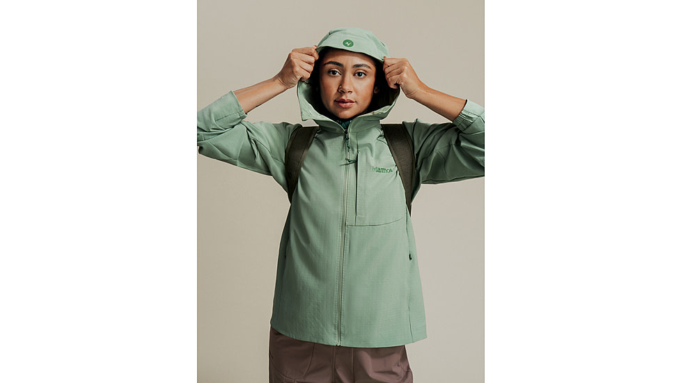 Marmot Pinnacle DriClme Hoody - Womens, Agate Green, XS, M15395-24373XS
