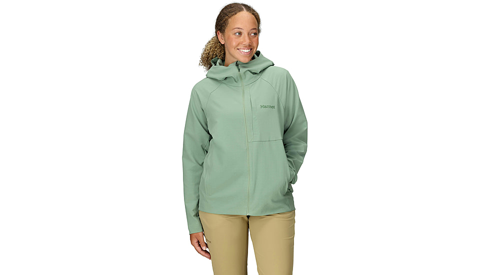 Marmot Pinnacle DriClme Hoody - Womens, Agate Green, XS, M15395-24373XS