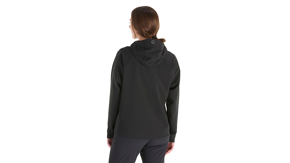Marmot Pinnacle DriClme Hoody - Womens, Black, Large, M15395-001-L