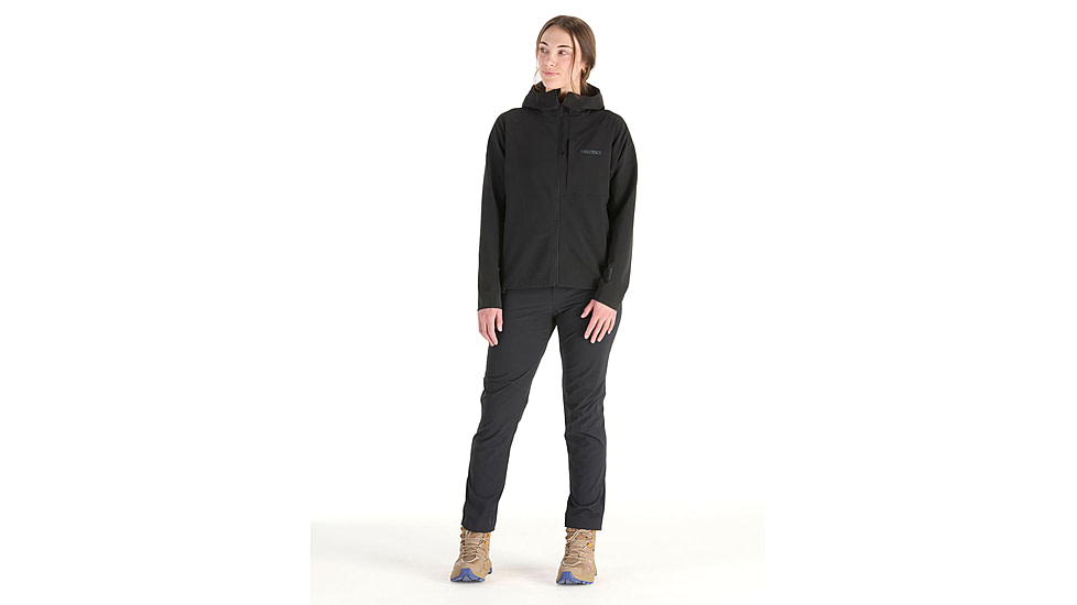 Marmot Pinnacle DriClme Hoody - Womens, Black, Large, M15395-001-L