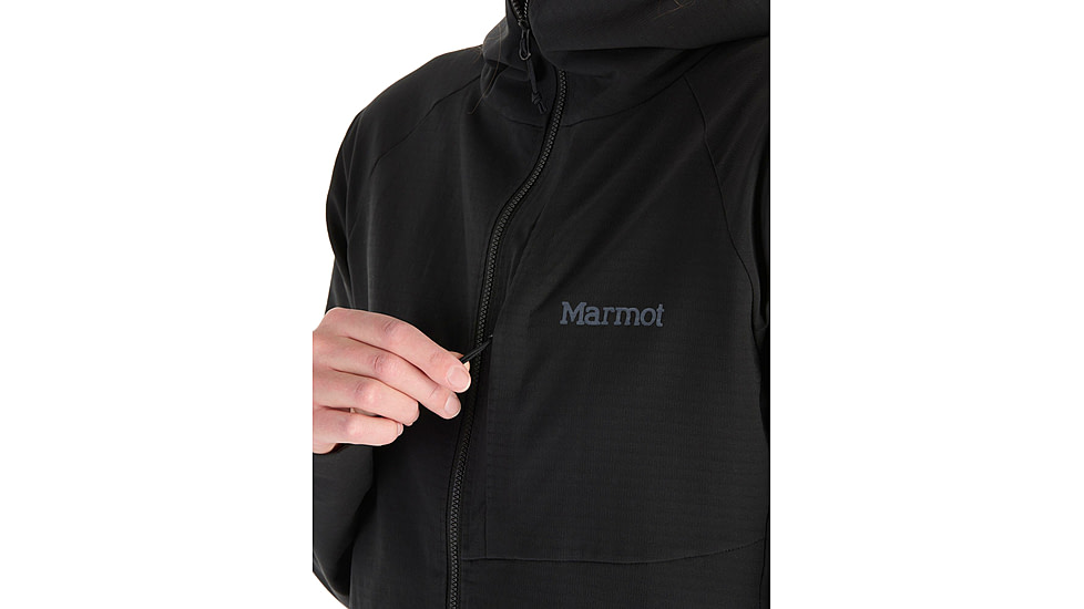 Marmot Pinnacle DriClme Hoody - Womens, Black, Large, M15395-001-L