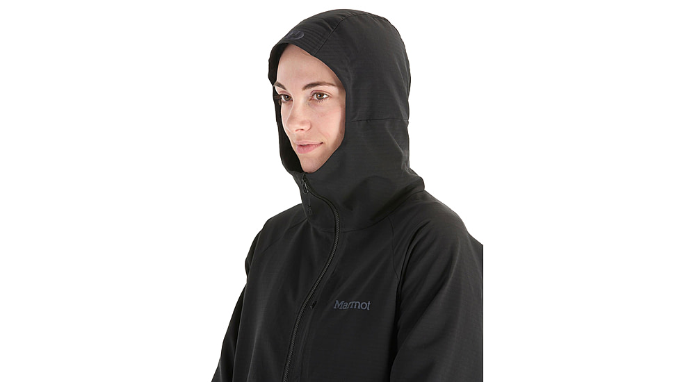 Marmot Pinnacle DriClme Hoody - Womens, Black, Large, M15395-001-L