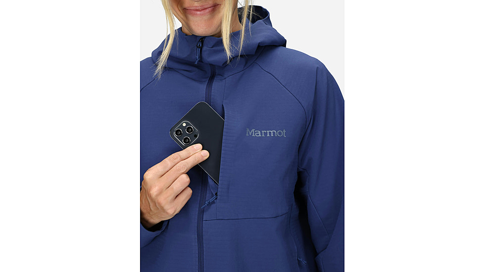 Marmot Pinnacle DriClme Hoody - Womens, Twilight Blue, XS, M15395-23091XS