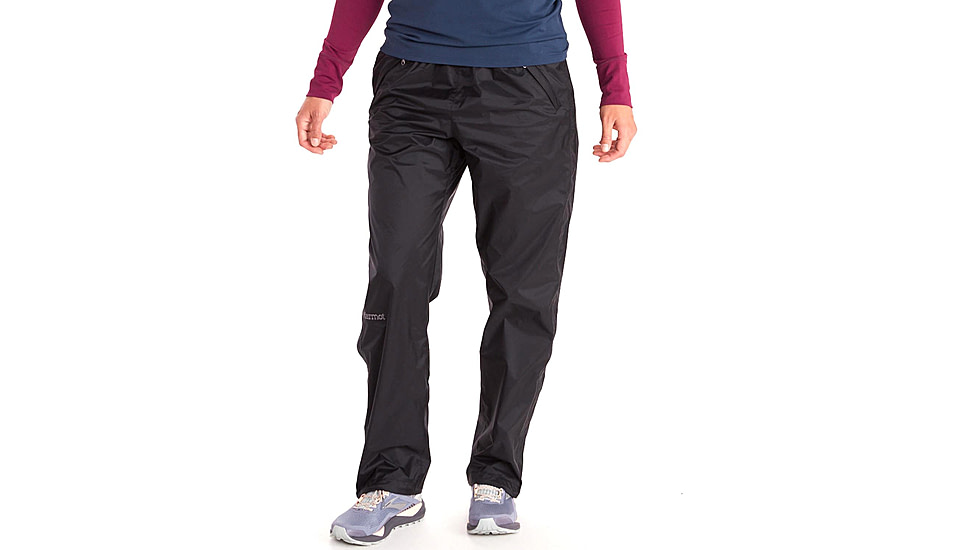 Marmot PreCip Eco Full Zip Pant Long - Womens, Black, XL, M15877-001XL