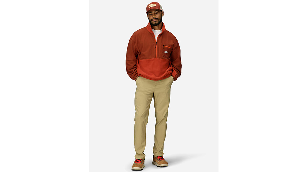 Marmot Retro Rocklin 1/2 Zip - Mens, Pecan/Sumac, S, M14609-24396S