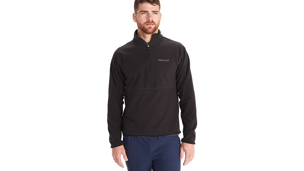 Marmot Rocklin 1/2 Zip - Mens, Black, Extra Large, M12650-001-XL