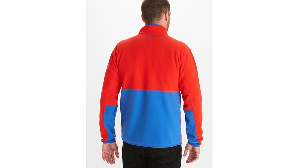 Marmot Rocklin 1/2 Zip - Mens, Victory Red/Trail Blue, Large, M12650-21750-L