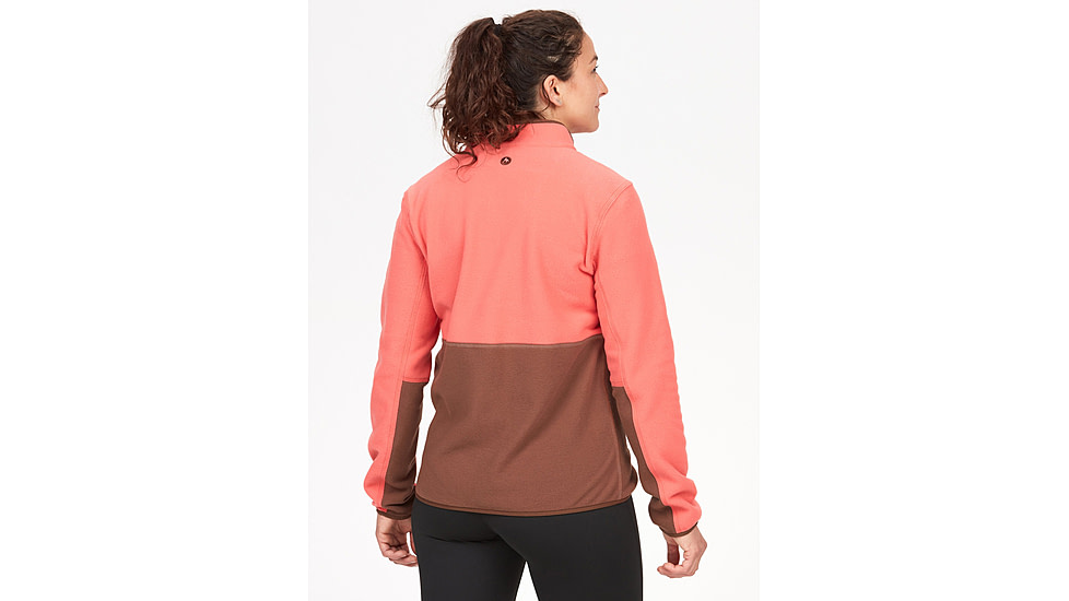 Marmot Rocklin Full Zip Jacket - Womens, Grapefruit/Pinecone, Medium, M12402-22519-M