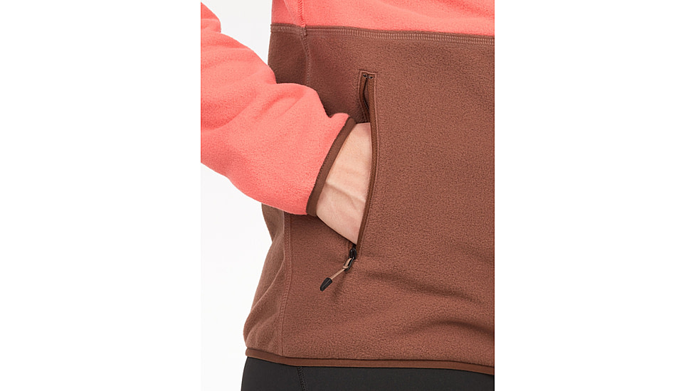 Marmot Rocklin Full Zip Jacket - Womens, Grapefruit/Pinecone, Medium, M12402-22519-M