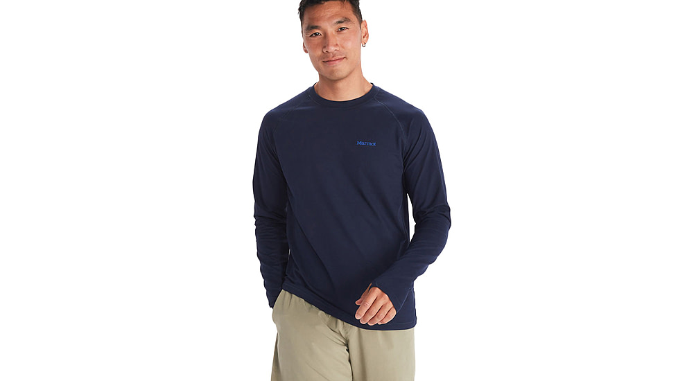 Marmot Windridge Long Sleeve T-Shirt - Mens, Arctic Navy, Large, M14153-2975-L