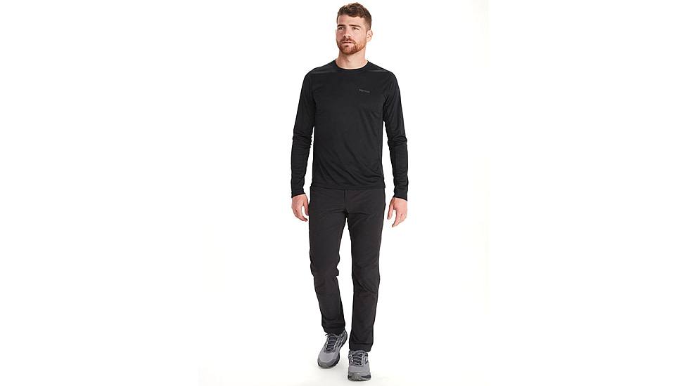 Marmot Windridge Long Sleeve T-Shirt - Mens, Black, Extra Large, M14153-001-XL