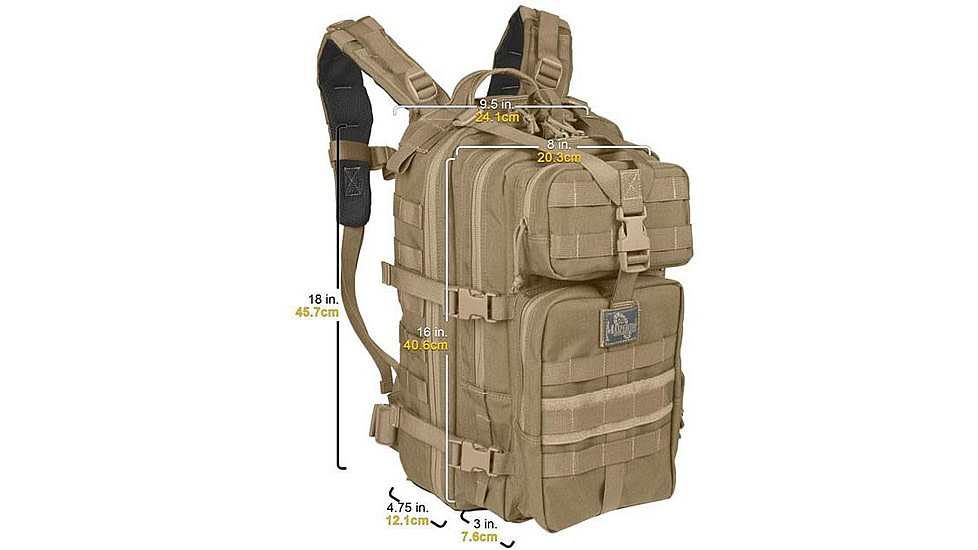 Maxpedition Falcon-II Backpack w/ Reservoir Hang-Tab - Khaki 0513K