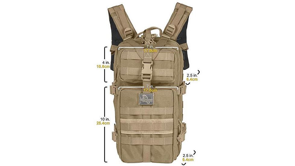 Maxpedition Falcon-II Backpack w/ Reservoir Hang-Tab - Khaki 0513K