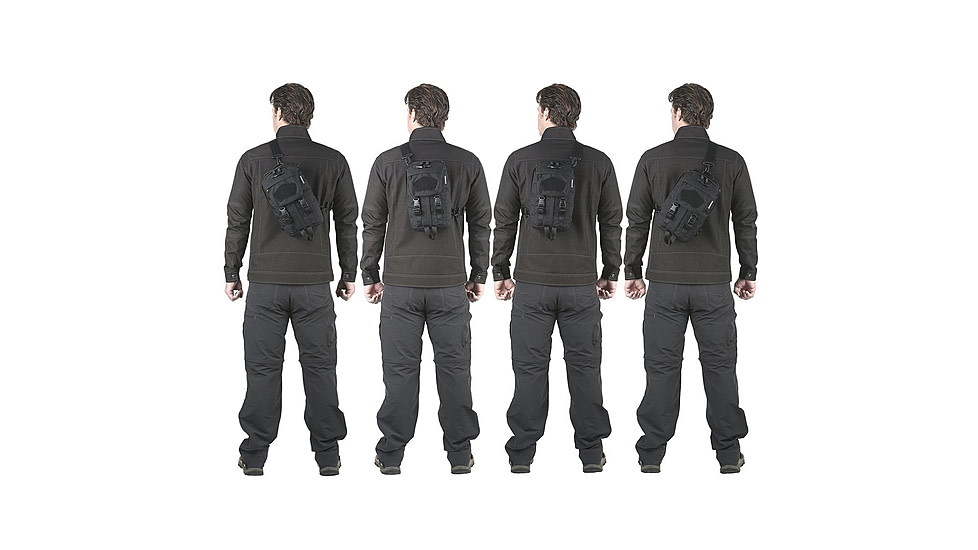 Maxpedition TT12 Convertible Backpack, Black, 5.5in x 7in x 12in, PREPTT12B