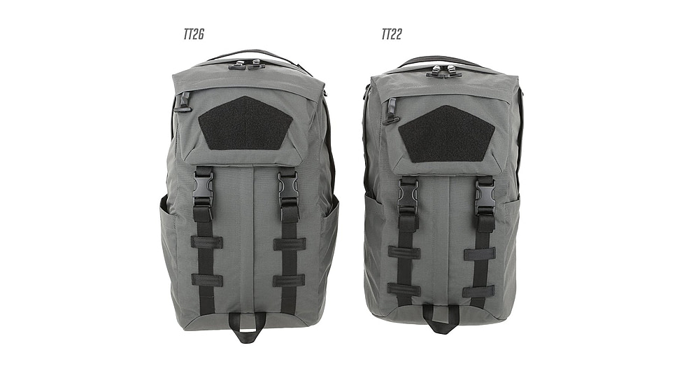 Maxpedition TT22 Backpack, 22 Liters, Wolf Gray, 7.5in x 11in x18in, PREPTT22W