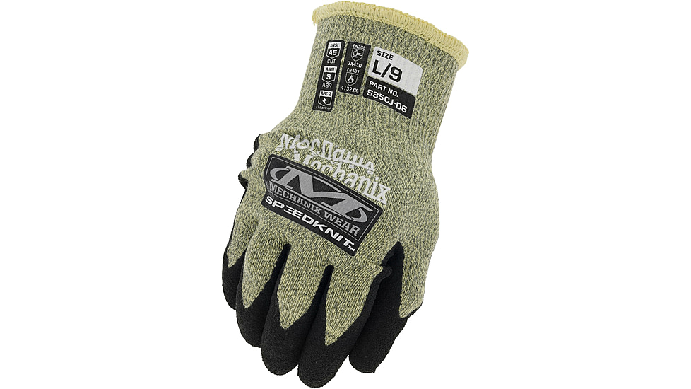 Mechanix Wear Speedknit Arc Flash Work Gloves - Mens, Small, S35CJ06-007