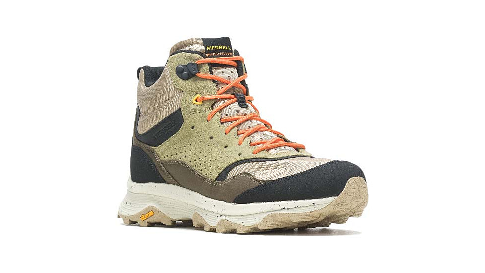 Merrell Speed Solo Mid Waterproof Shoes - Mens, Clay/Olive, 12 US, J004535-12.0