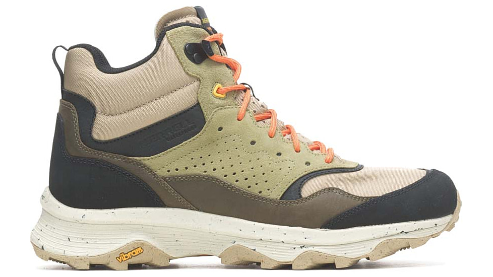 Merrell Speed Solo Mid Waterproof Shoes - Mens, Clay/Olive, 12 US, J004535-12.0