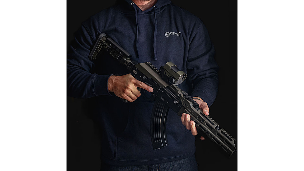 Midwest Industries Flag Hoodie, Navy, Small, MI-HOODIE-FLAG-SMALL