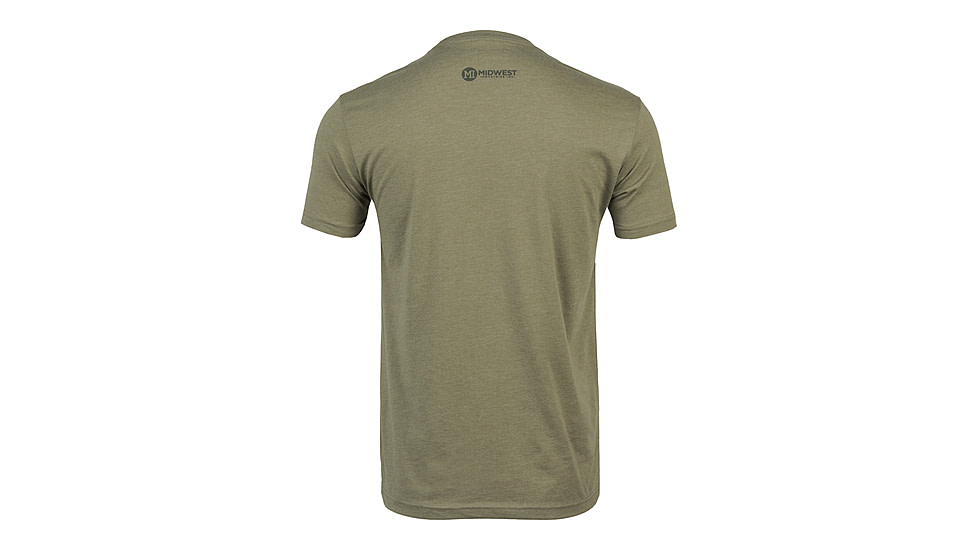 Midwest Industries Tree Line T-Shirt, Light Olive Heather, Large, MI-TEE-TREELINE-LARGE