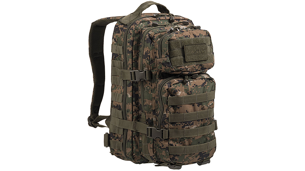 MIL-TEC Assault Backpack, Digital Woodland Camo, 20L, 14002071