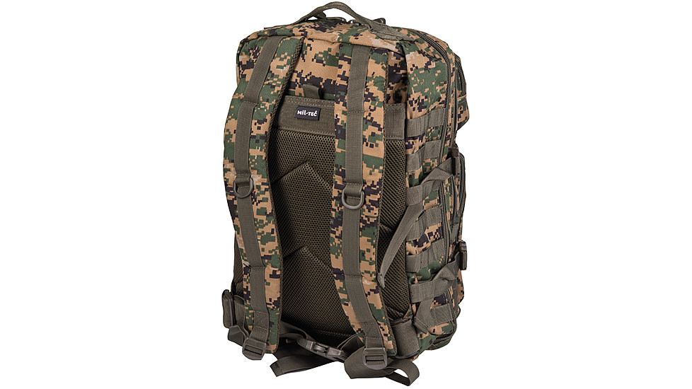 MIL-TEC Assault Backpack, Digital Woodland Camo, 36L, 14002271