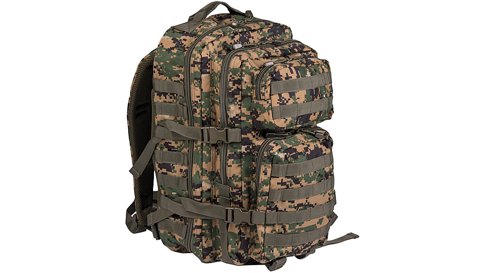 MIL-TEC Assault Backpack, Digital Woodland Camo, 36L, 14002271