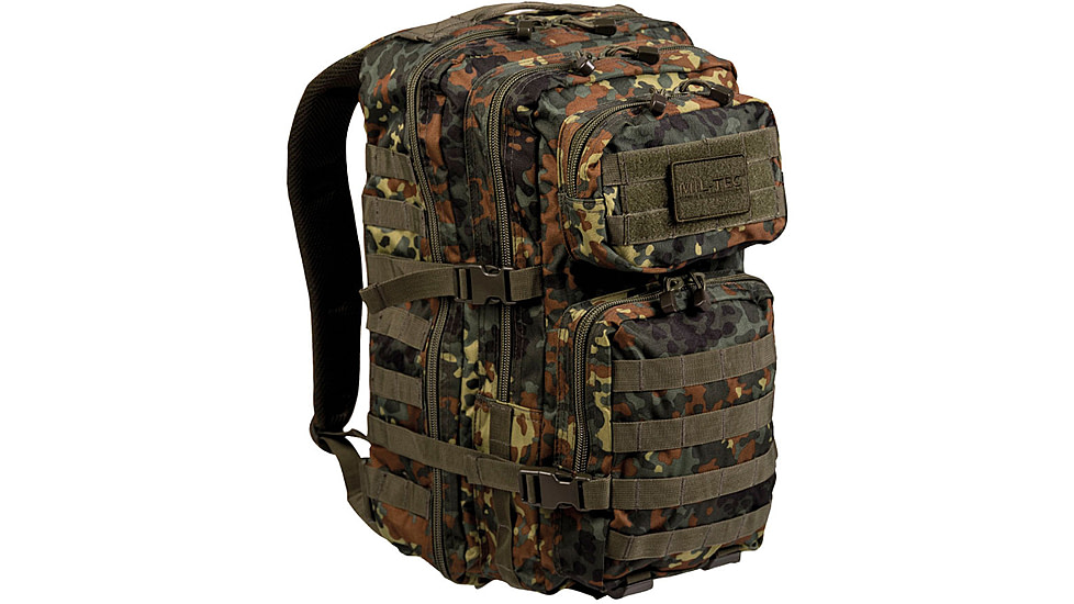 MIL-TEC Assault Backpack, Flecktarn Camo, 36L, 14002221