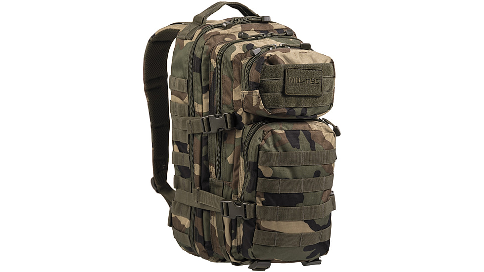 MIL-TEC Assault Backpack, Woodland Camo, 20L, 14002020