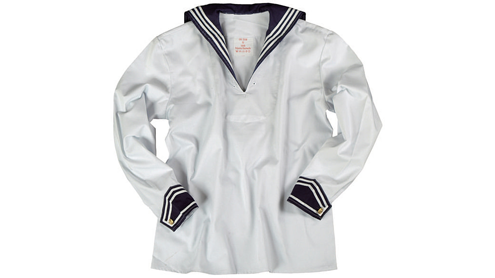 MIL-TEC Navy Middy Shirt - Men's, Blue/White, 3XL, 10950007-907