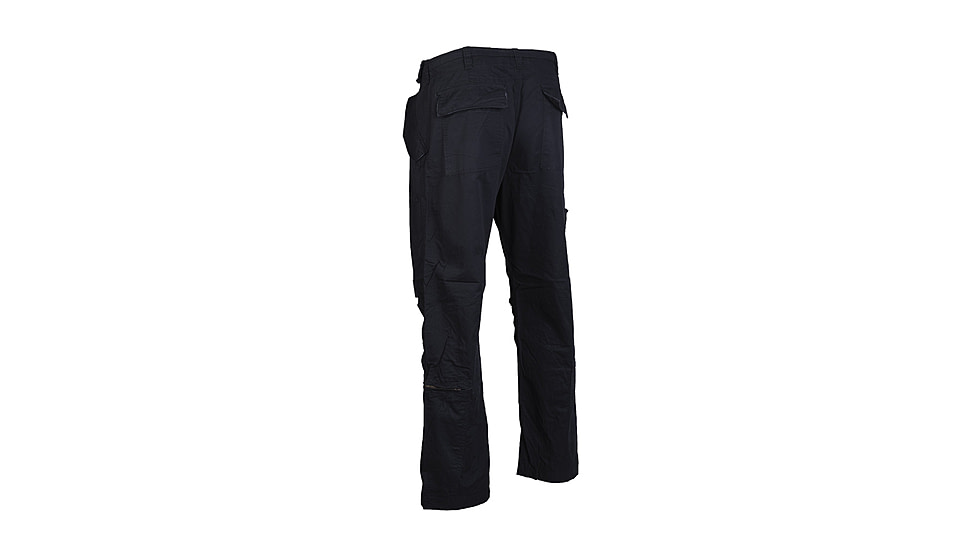 MIL-TEC Pre-Washed Cotton Pilot Pants - Mens, Black, 3XL, 11502002-907