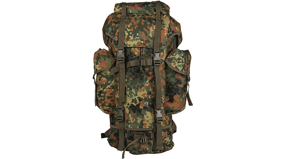 MIL-TEC Combat Rucksack, 35L, Flecktarn Camo, 33 x 17 x 56, 14023021