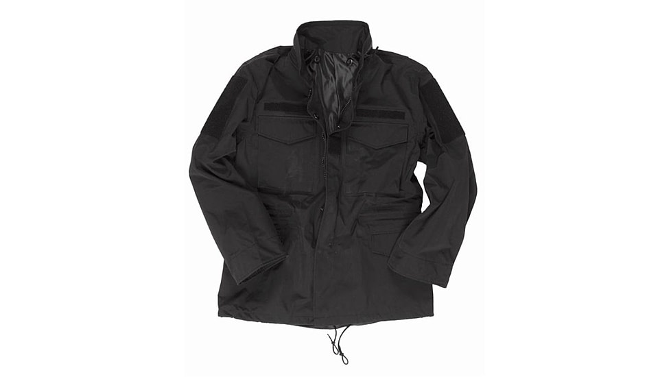 MIL-TEC M65 Trilam Wet Weather Jacket - Men's, Black, Extra Large, 10619099-905