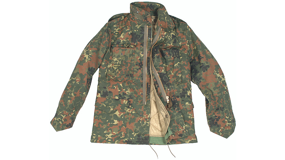 MIL-TEC M65 Field Jacket w/Liner - Men's, Flecktarn Camo, 3XL, 10315021-907