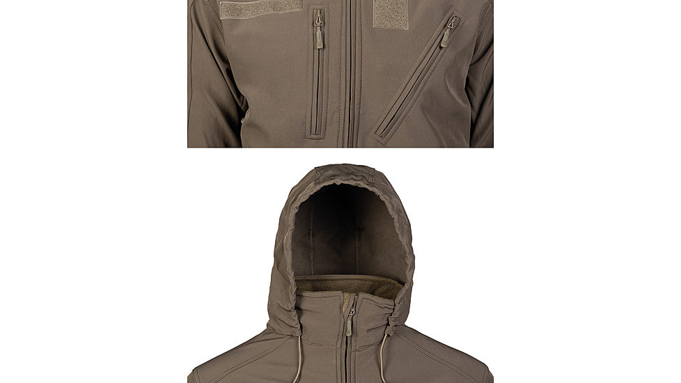 MIL-TEC Softshell Jacket - Men's, Olive Drab, Small, 10864012-902
